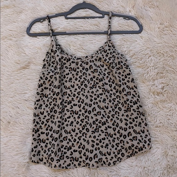 Cheetah print spaghetti strap tank top - Picture 1 of 2